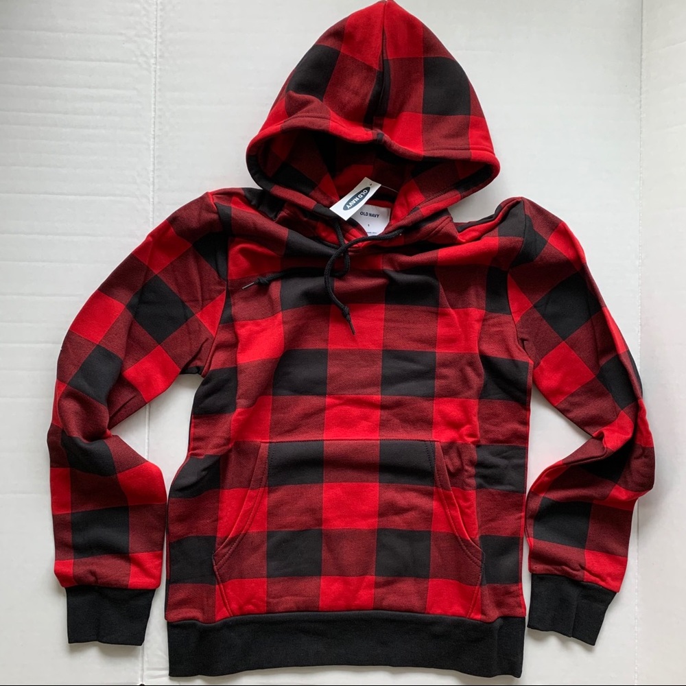 Buffalo Plaid Pullover Hoodie